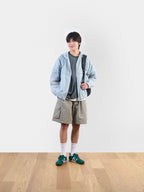 Utility Pin-tuck Cargo Shorts (Light Olive)
