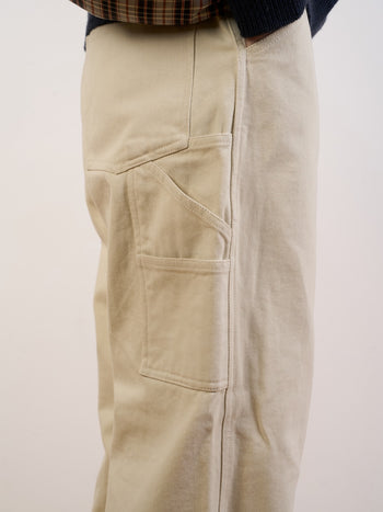 Heavy Cotton Carpenter Pants (Ecru)