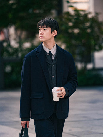(Set) City Wool Set-up (Navy)