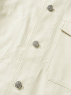 Twill Cotton Chore Jacket (Ecru)