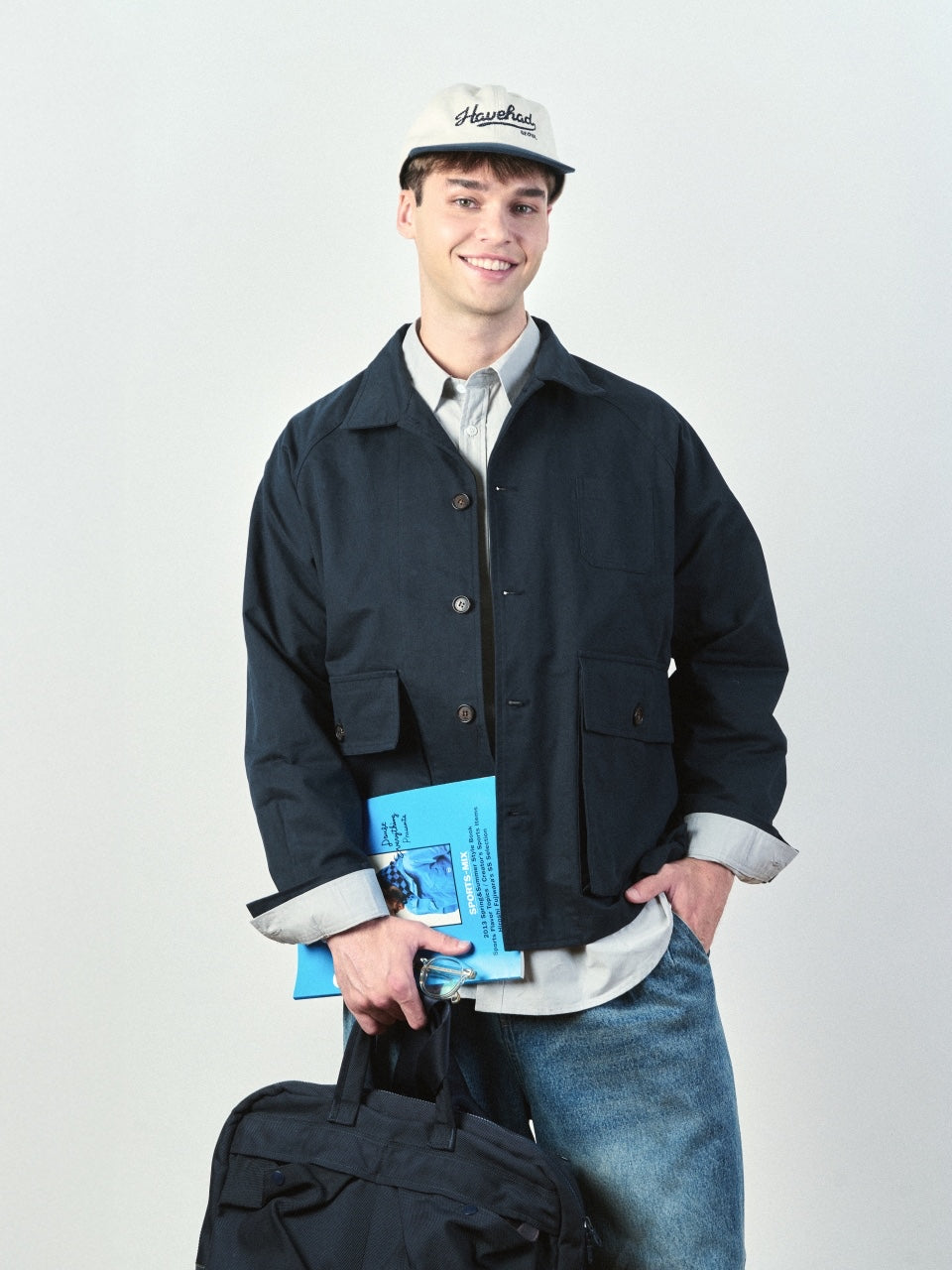 City Worker French Jacket (Navy)