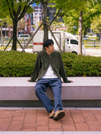 Light Wholegarments Cardigan (Deep Khaki)