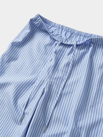 Easy Stripe Banding Pants (Stripe Blue)