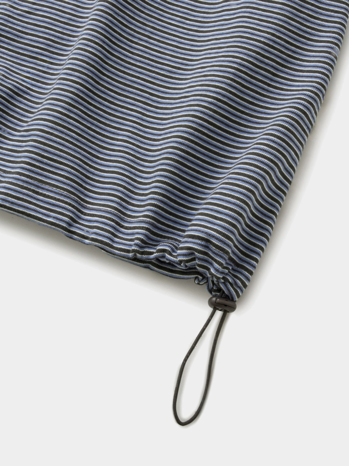 Relaxed Half Stripe String Tee (Stripe Charcoal)