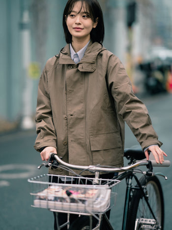 City Commuter Check Wind Jacket (Check Black)