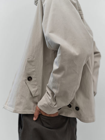 Glen Cotton Drizzler Jacket (Beige)