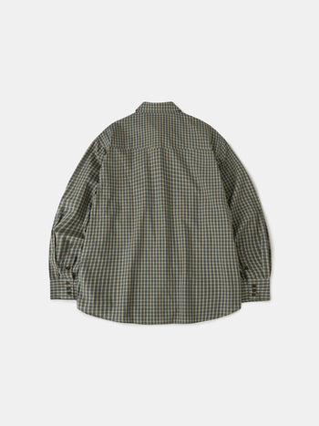 Classic Check Western Shirts (Olive Green)