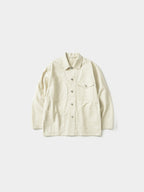 Twill Cotton Chore Jacket (Ecru)