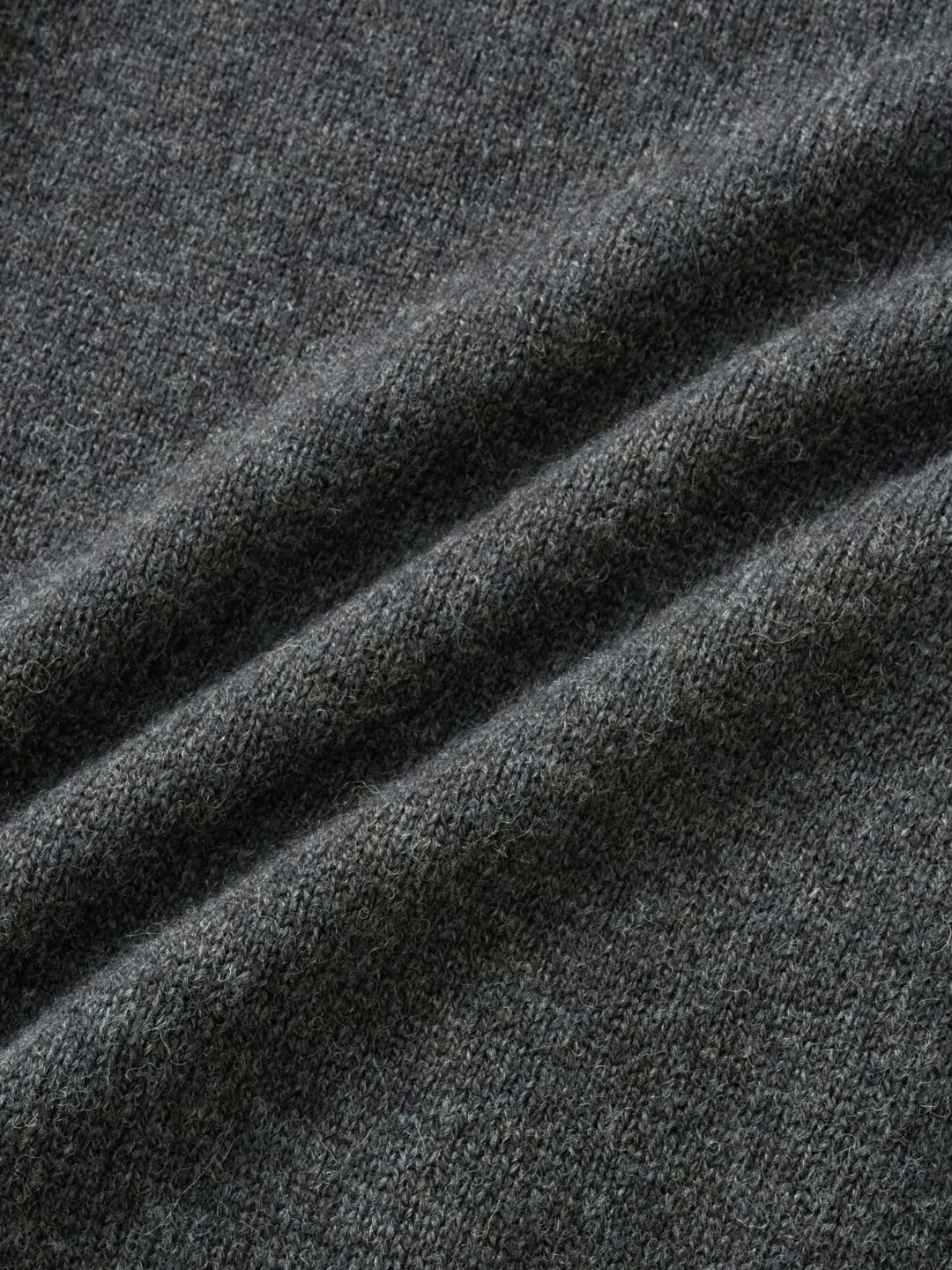 Shaggy Dog Collar Knit (Charcoal)