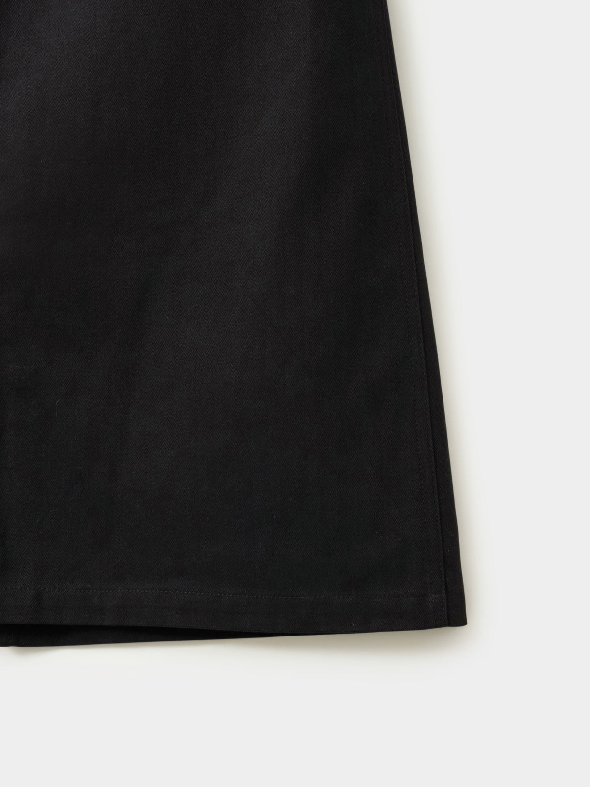 Herringbone Twill Fatigue Skirt (Black)