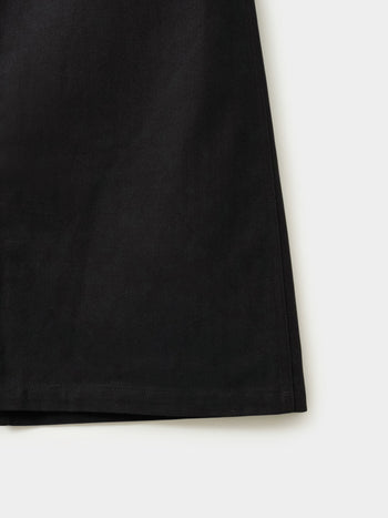 Herringbone Twill Fatigue Skirt (Black)