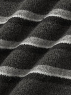 Classic Stripe Collar Knit (Stripe Gray)