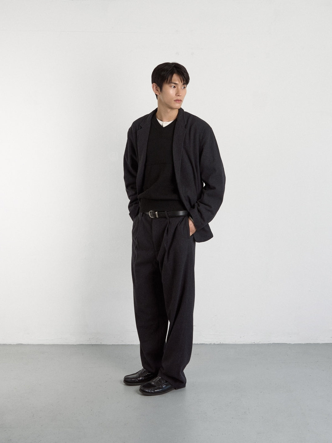 City Light Wool Club Jacket (Black)