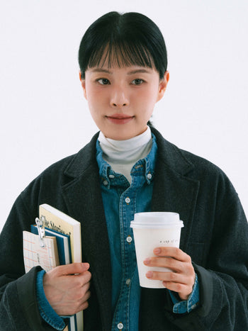 City Wool Pin-tuck Trouser (Navy)