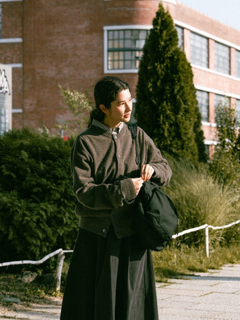 Light Wholegarments Cardigan (Deep Khaki)