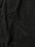 Two-tone Strap Fleece Jacket (Black)