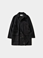 City Wool Half Coat (Black)