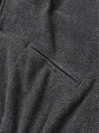 Two-tone Strap Fleece Jacket (Charcoal)