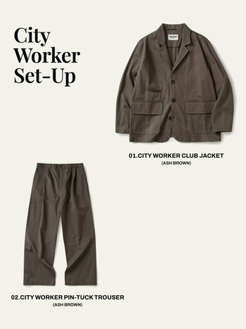 City Worker Club Set-up (Ash Brown) — set overview