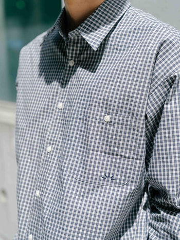 Everyday Classic Check Shirts (Navy)