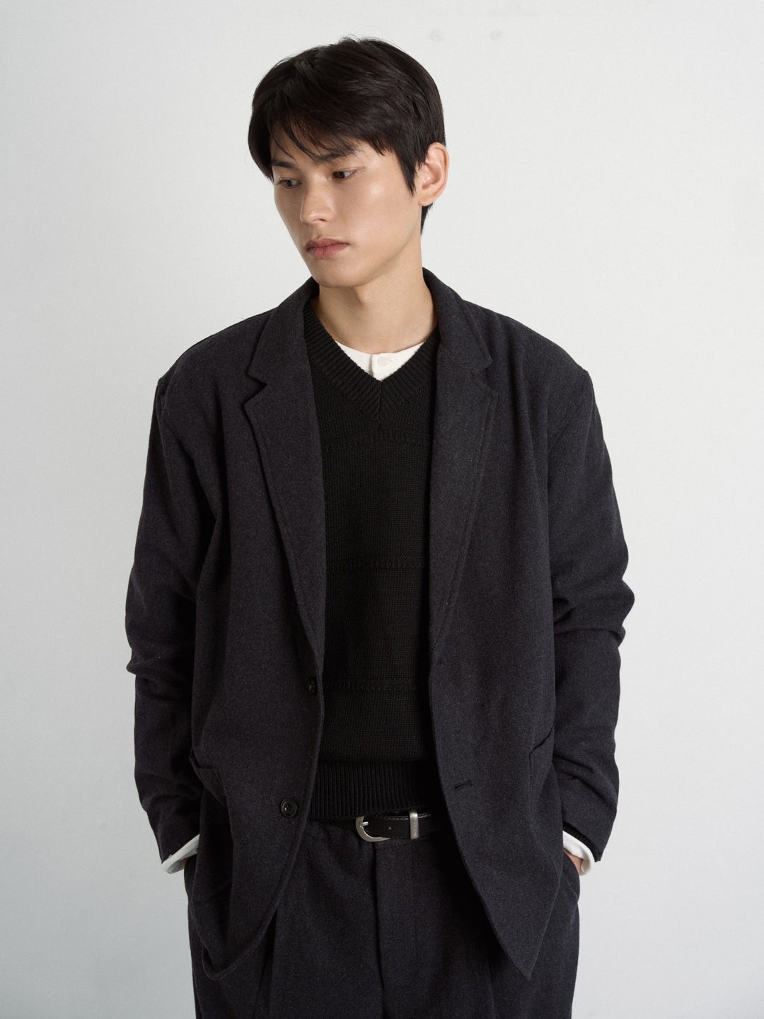 City Light Wool Club Jacket (Black)