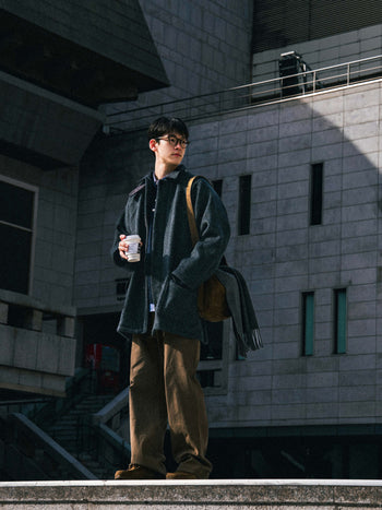 City Wool Half Coat (Black)