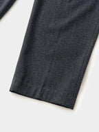 City Light Wool Pin-tuck Trouser (Charcoal)