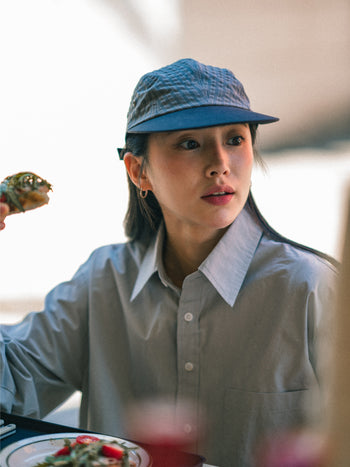 Classic Check Longbill Cap (Gray)