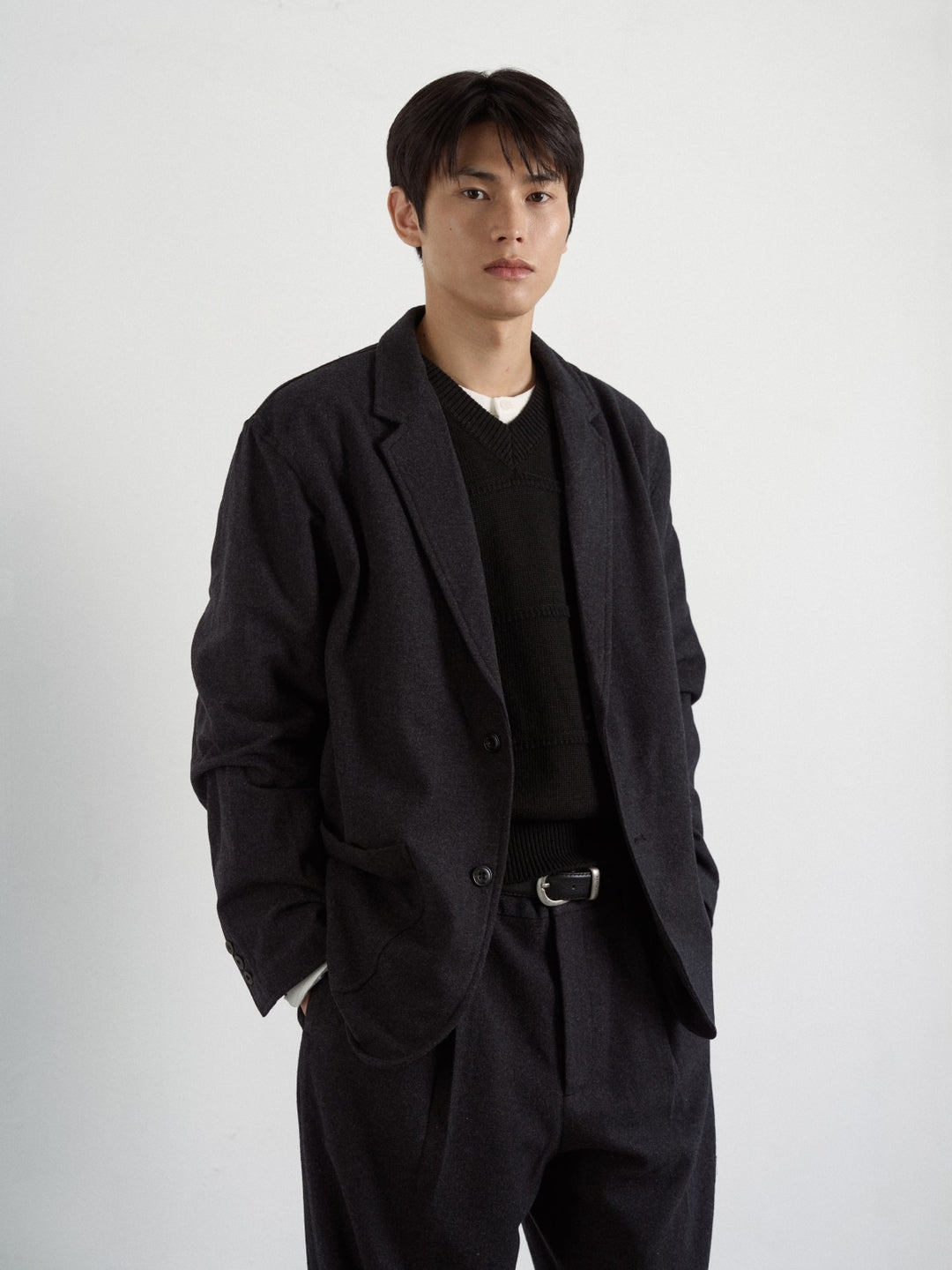 City Light Wool Club Jacket (Black)
