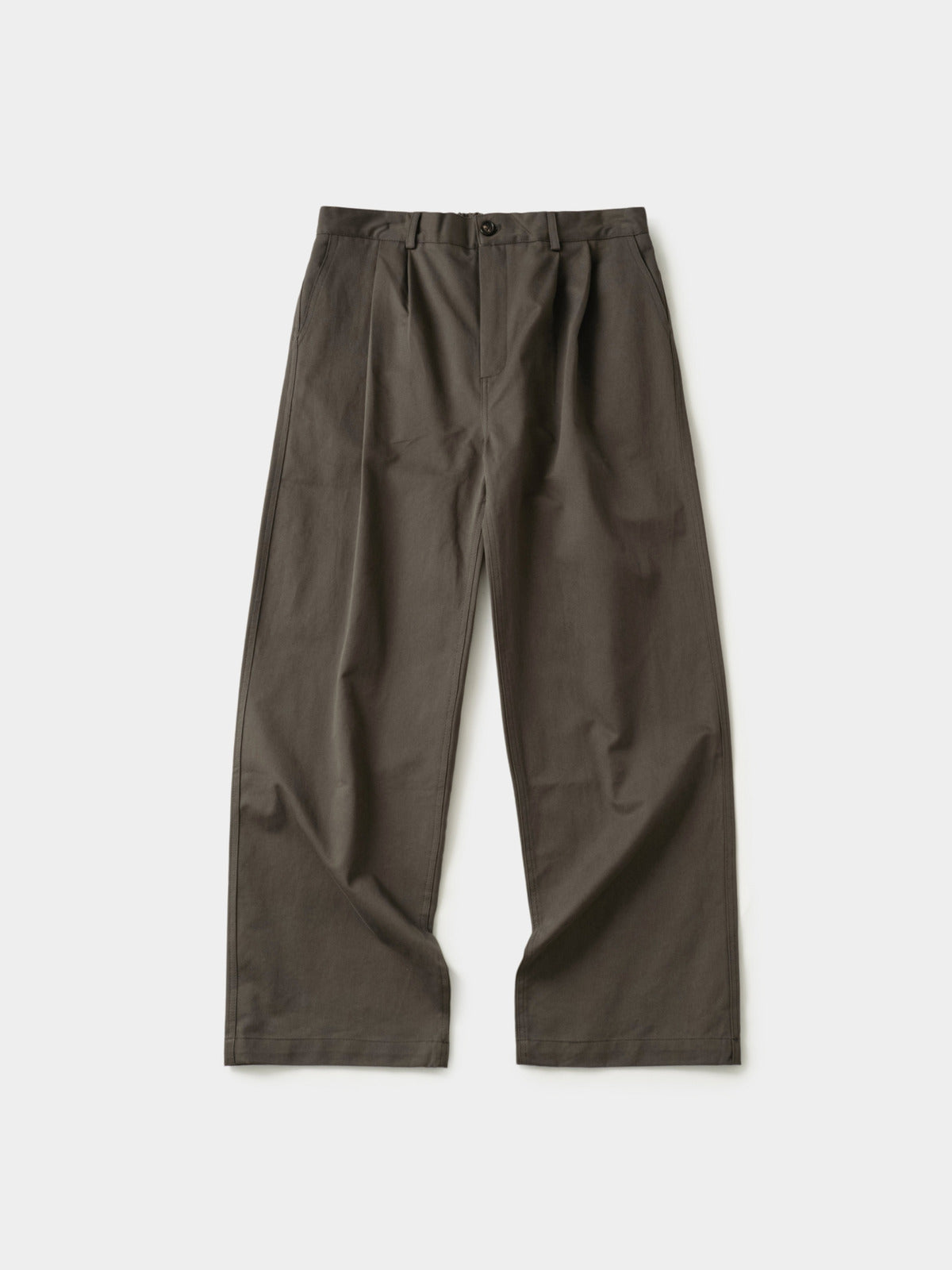 City Worker Pin-tuck Trouser (Ash Brown)