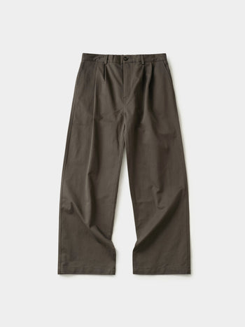 City Worker Pin-tuck Trouser (Ash Brown)
