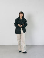 Twill Cotton Chore Jacket (Charcoal)