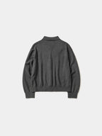 Daily Wool Collar Cardigan (Gray)
