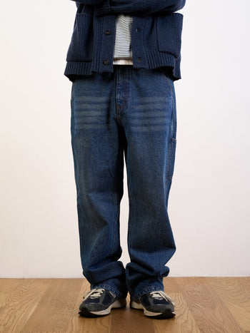 Heavy Cotton Carpenter Pants (Denim Blue)