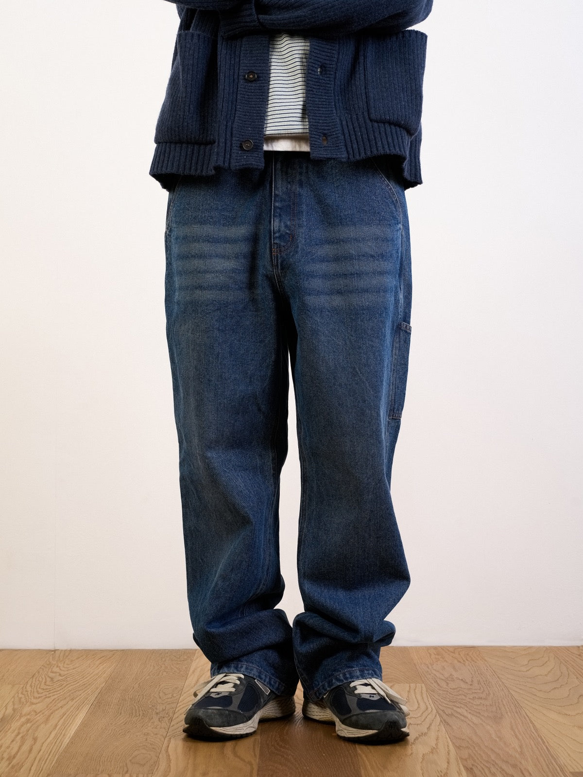 Heavy Cotton Carpenter Pants (Denim Blue)