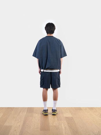 Utility Pin-tuck Cargo Shorts (Navy)