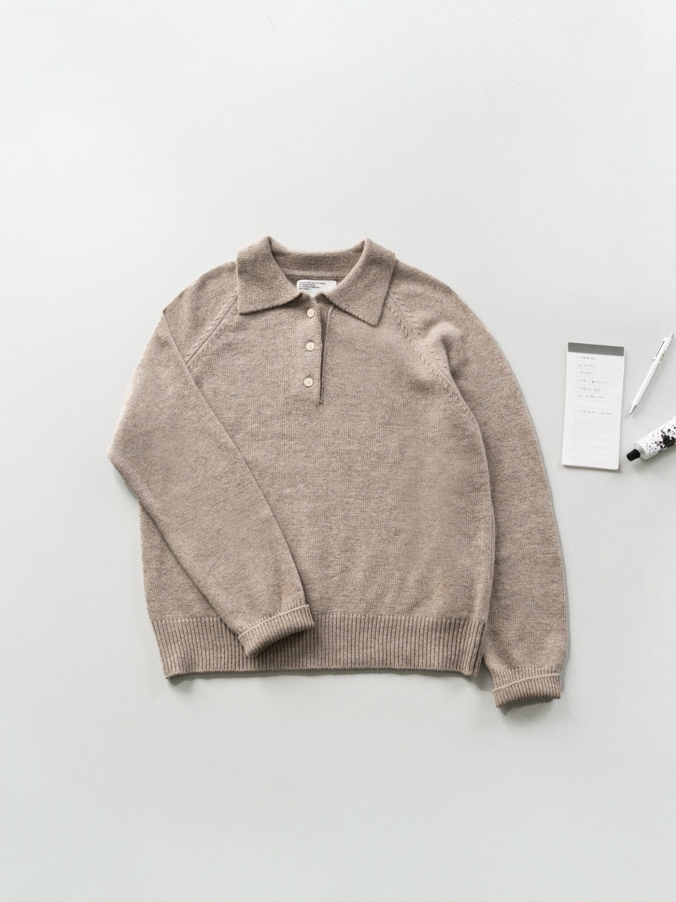 Yak Wool Collar Knit (Beige)