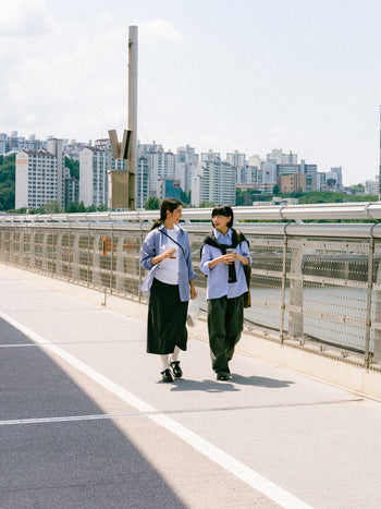 (W)Breeze Stripe Shirts - Light Blue | W0 (S)