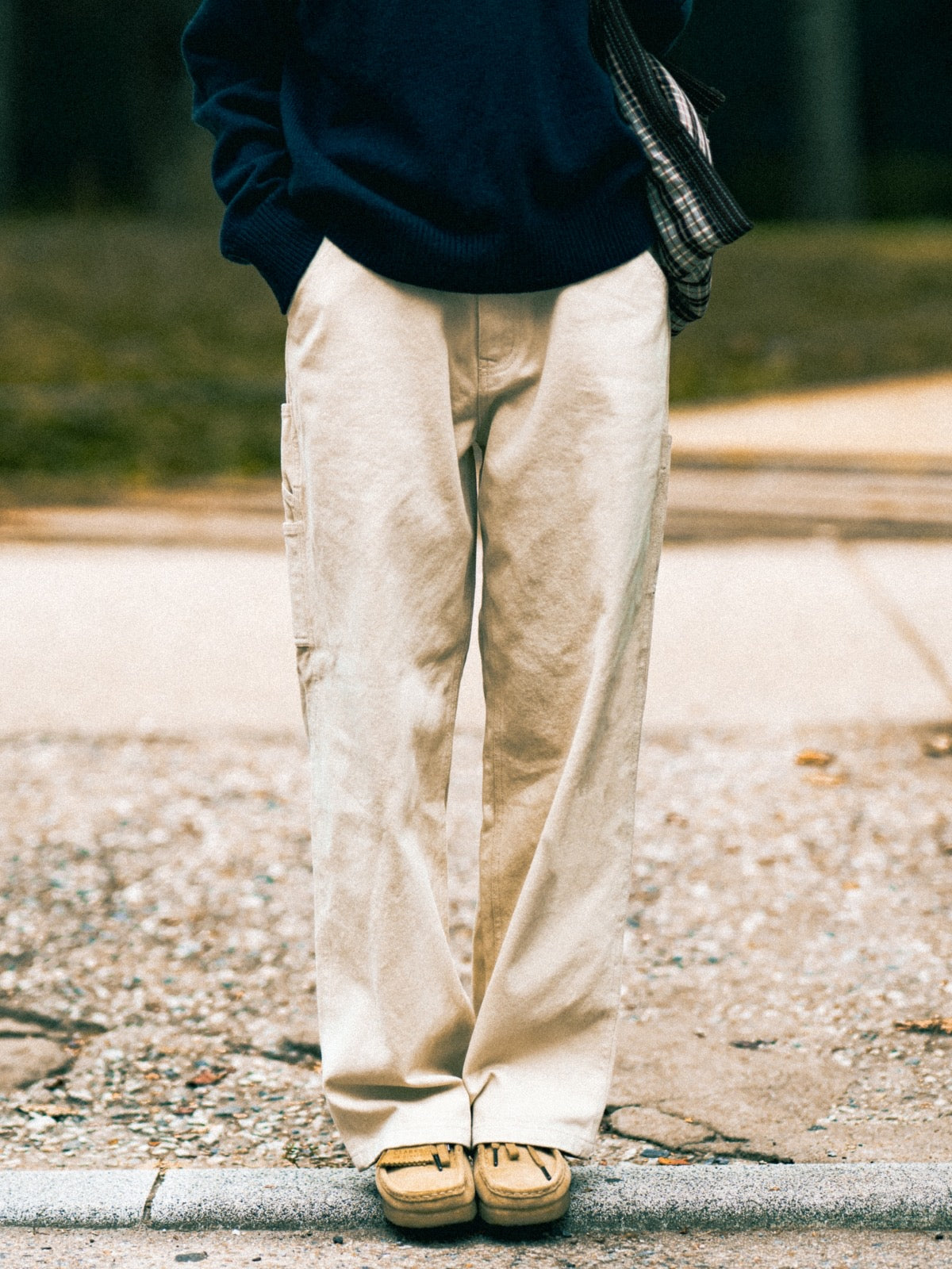Heavy Cotton Carpenter Pants (Khaki)