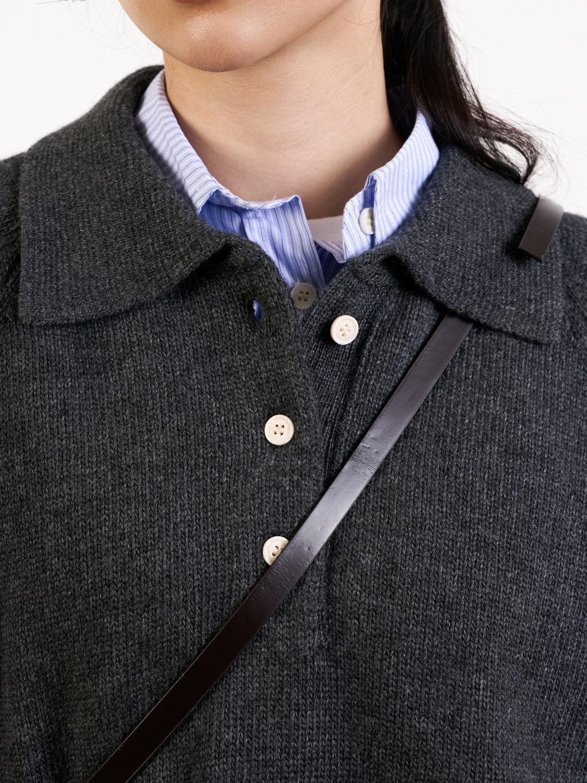 havehad Yak Wool Collar Knit XL チャコールグレー Yak Wool Collar Knit (Navy) | Havehad