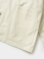 Twill Cotton Chore Jacket (Ecru)