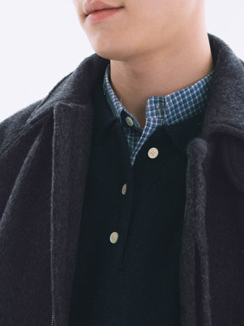 City Wool Half Coat (Navy)