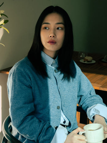 Light Wholegarments Cardigan (Gray)