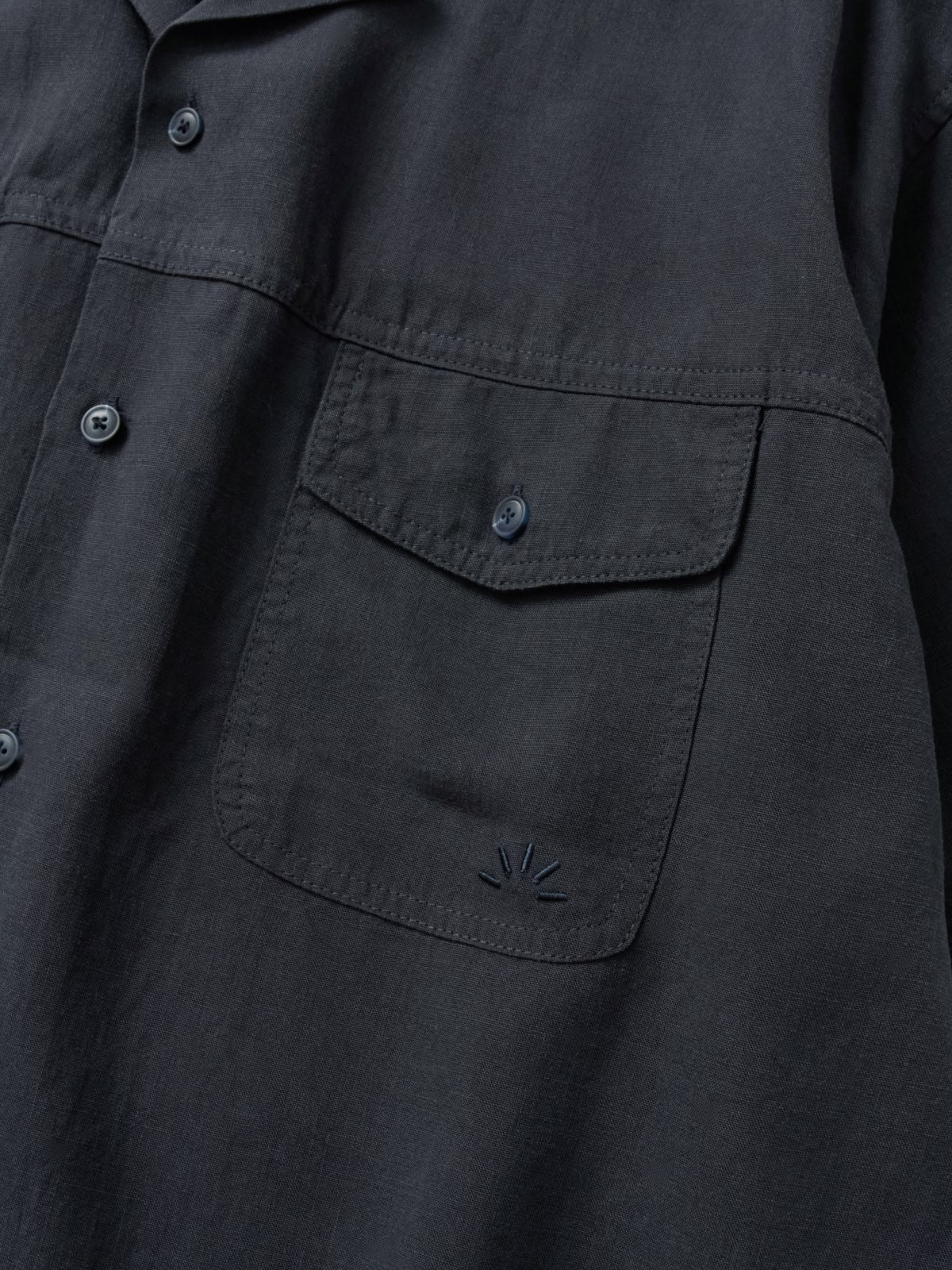 Double Pocket Slub Shirts (Navy)