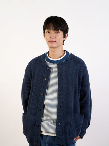 Double Stripe String Tee (Charcoal)