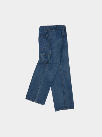 Heavy Cotton Carpenter Pants (Denim Blue)