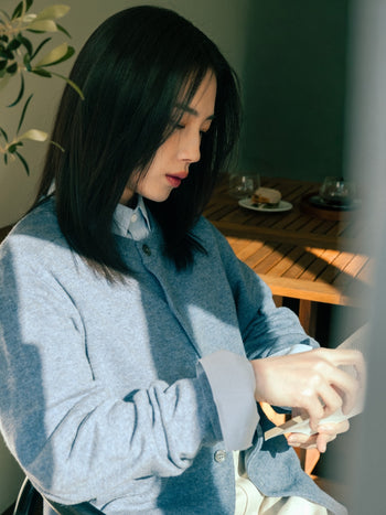 Light Wholegarments Cardigan (Gray)