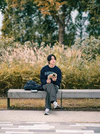 Classic Slab Logo Sweatshirts (Melange Gray)