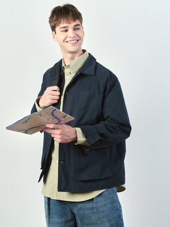 City Worker French Jacket (Khaki Gray)