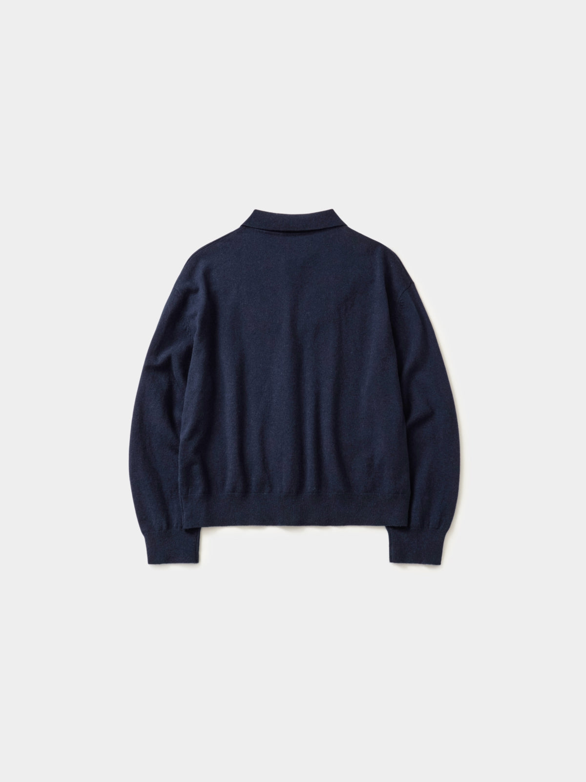 Daily Wool Collar Cardigan (Navy)